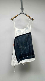 Acne Studios Trompe-L'oeil Asymmetrical Velvet Tank Top