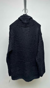 Alanui Shawl-neck Oversized Cable Cardigan