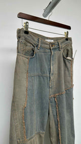 Acne Studios Pedrika Patchwork Rigid Wide Jeans