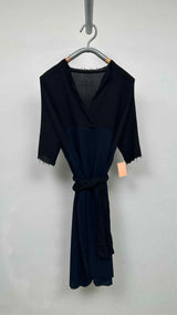 Daniela Gregis S/S Twotone Oversized Wool Dress
