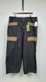 Gucci Monogram Loose-fit Canvas Pants