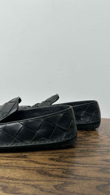 Bottega Veneta Square-toe Intrecciato Leather Slippers