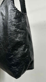 Dries Van Noten Merch Crinkle Leather Bag