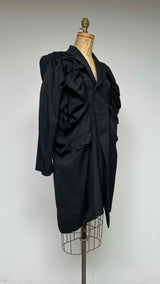 Comme Des Garçons Puff-gathered Asymmetrical Coat