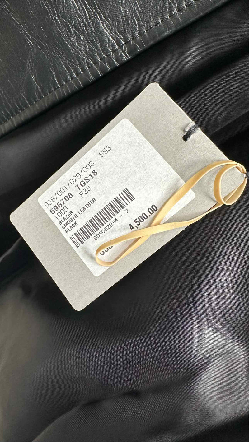 Balenciaga Double-breast Leather Short Coat