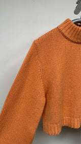 The Row Mock-neck Cropped Sweater