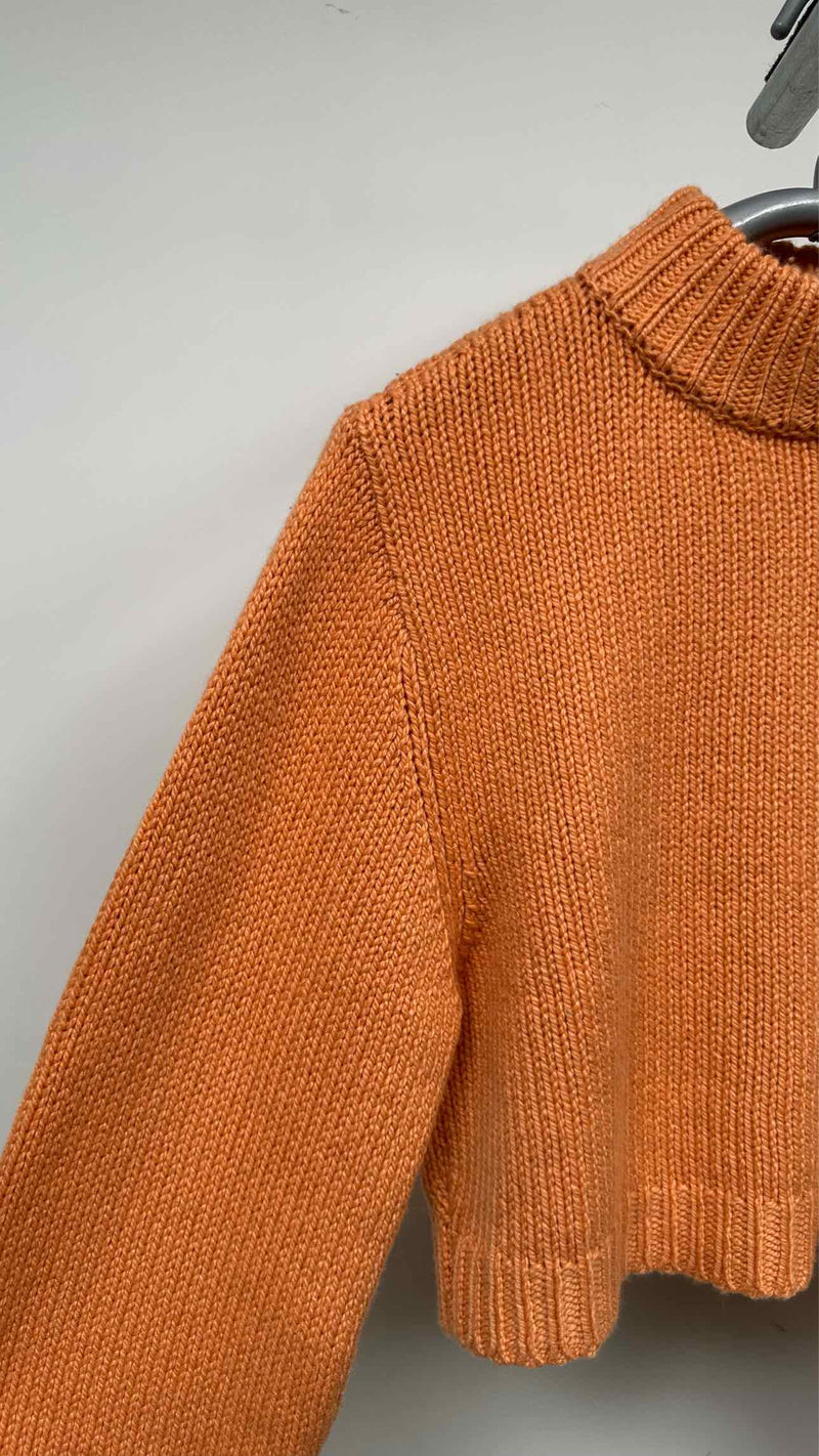 The Row Mock-neck Cropped Sweater