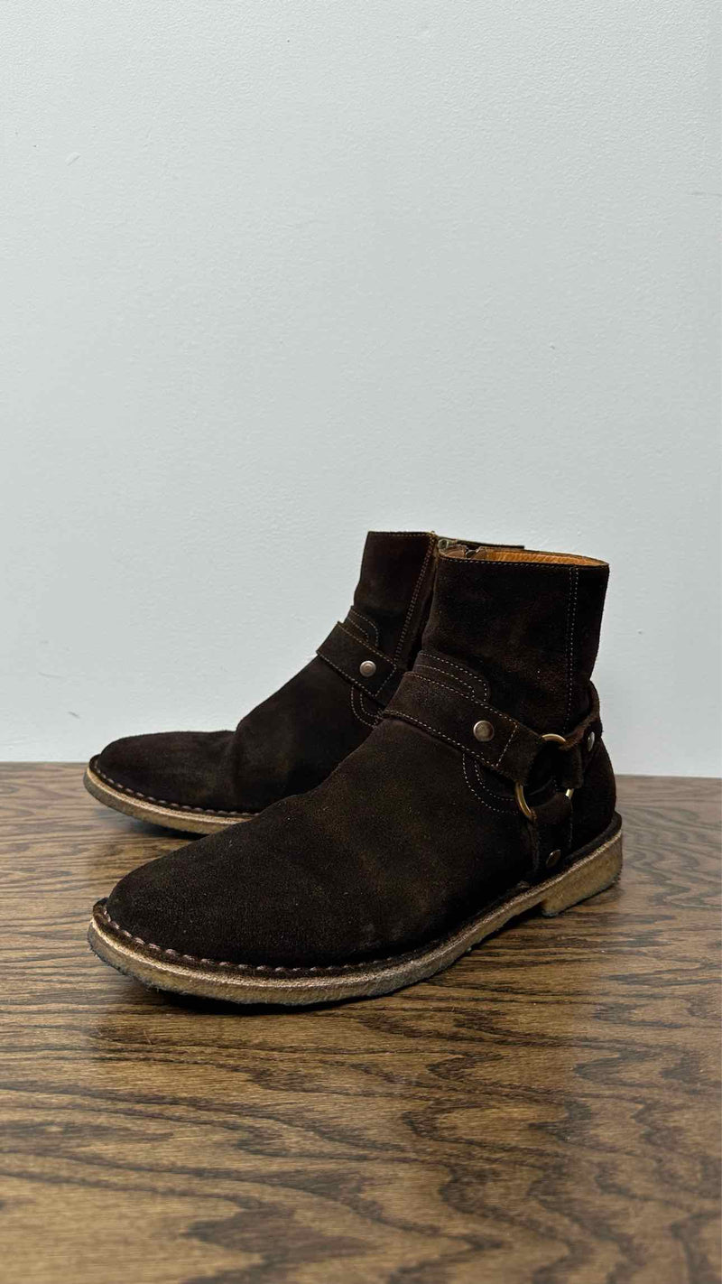 Saint Laurent Suede Wyatt Boots