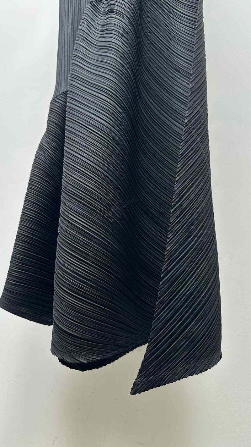Pleats Please N/S Asymmetrical Pleated Dress