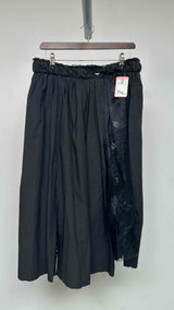 A Tentative Atelier Sheer Floral Over-dye Wrap Garnet Skirt