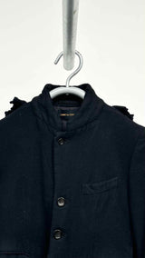 Boiled Wool Ruffle Comme Des Garcons Jacket