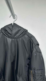 Balenciaga Pullover Hooded MA-1 Bomber Jacket