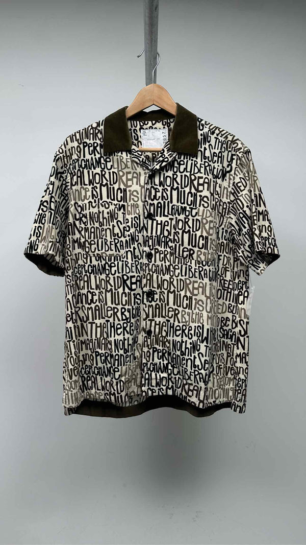 Sacai Printed Corduroy S/S Shirt