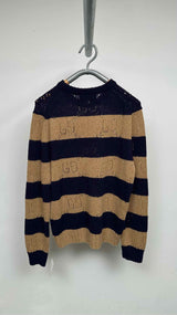 Gucci GG Open-stitch Stripe Sweater