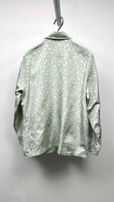 Prada Dot-print Silk Shirt Jacket