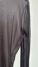Bottega Veneta L/S High-neck Mesh Bodysuits