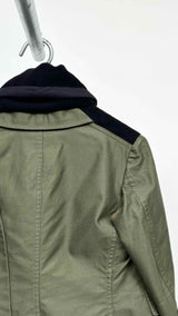 Comme Des Garcons Fleece-hybrid Hooded Over Coat