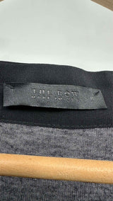 The Row L/S Open-Neck Hybrid Sheer Top