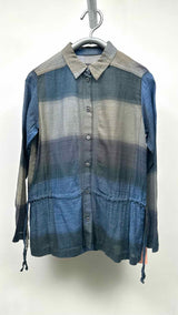 Haat Color-blocking Draw-string Shirt