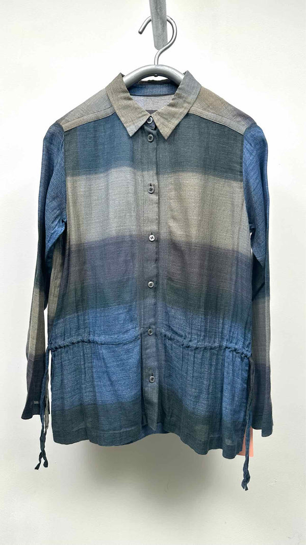Haat Color-blocking Draw-string Shirt