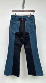 Kapital Kountry Corduroy Denim 2-tone Gypsy Flare Pants