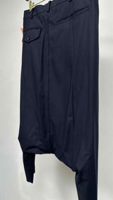 Noir Kei Ninomiya Drop-Crotch Cropped Wool Pants