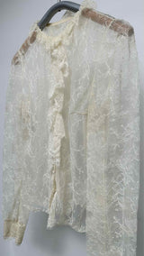 Oscar de la Renta Lace Blouse