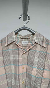 Lemaire S/S Camp-collar Checked Shirt