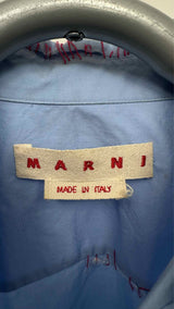 Marni Ice Aged Yarn Hana Embroidered Shirt