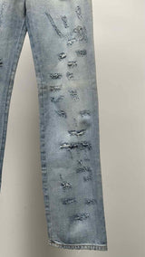 Dolce & Gabbana X DC Comics Distressed Superman Patch Jeans