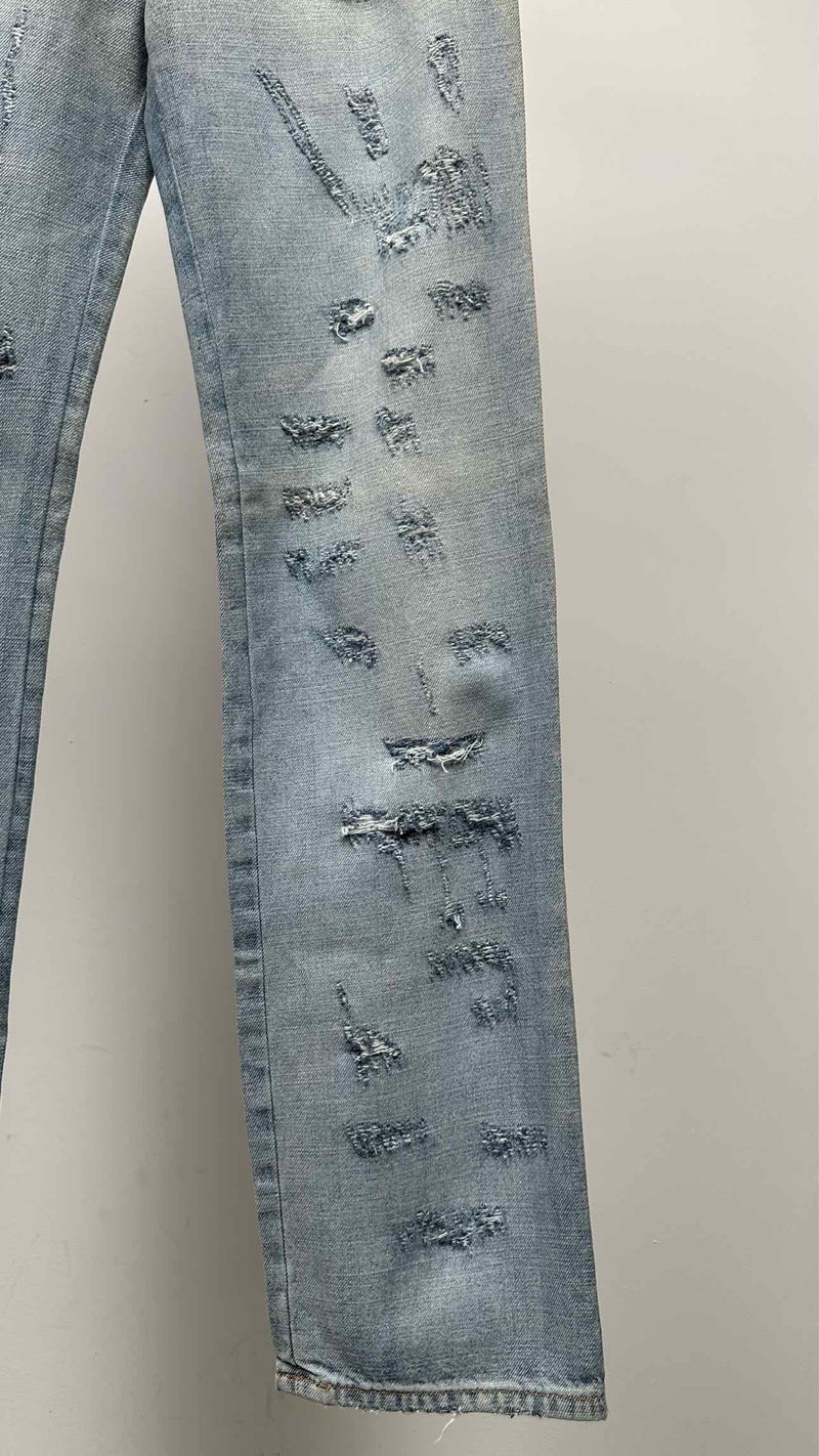 Dolce & Gabbana X DC Comics Distressed Superman Patch Jeans