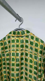 Marni S/S Check Fields Camp Silk Shirt