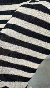 Saint Laurent Border Linen Tank Top