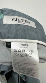 Valentino Buckled Printed Silk Wide Shirt