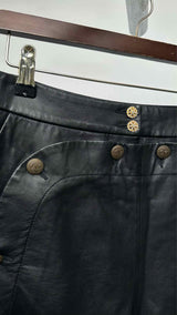 Munthe Sailor Leather Wide Shorts