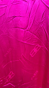 Balenciaga L/S Fuchsia Silk Creased-effect Shirt