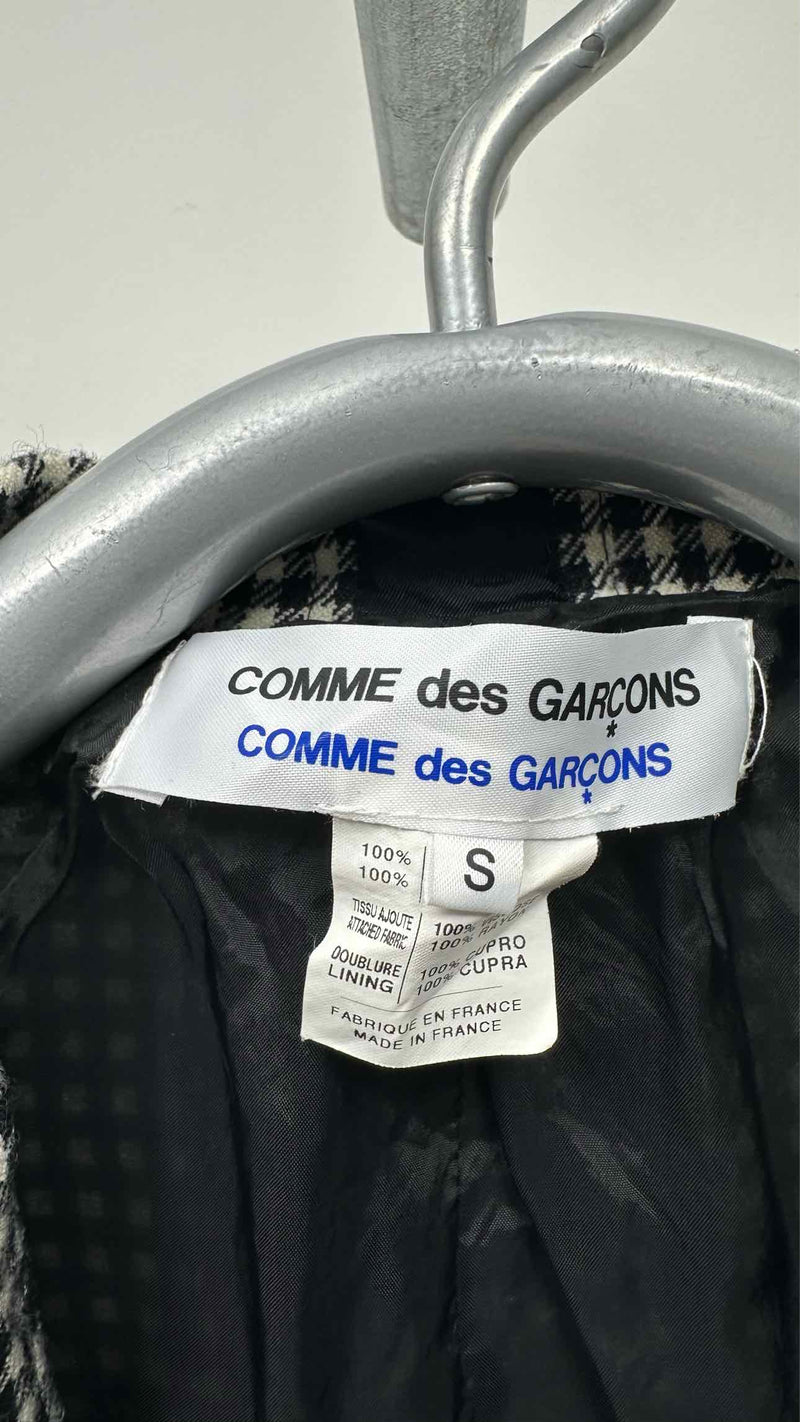Comme Des Garcons Comme Des Garcons Frill-detailed Check Jacket