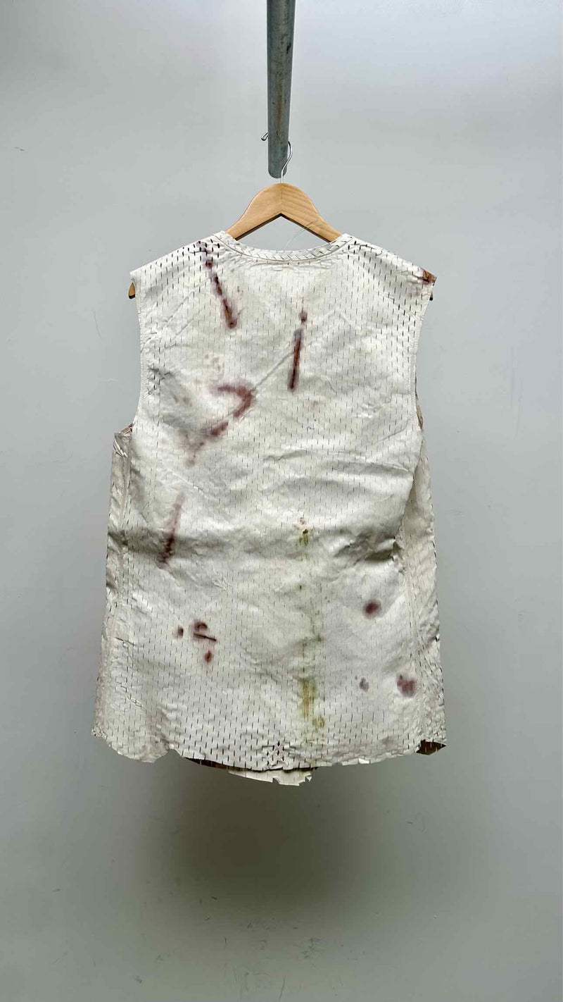 Carol Christian Poell Poell Perforated-leather Object-dye Vest