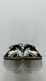 Ann Demeulemeester Canvas-upper Embroidered Derby