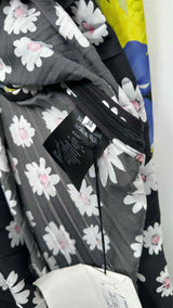 Balenciaga L/S Hybrid Multi-floral Pleated Dress