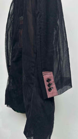 Comme Des Garcons Homme Plus Double-breast Nylon Tulle Coat