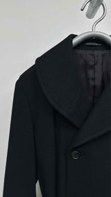 Yohji Yamamoto Pour Homme Shawl-collar Belted Long Coat