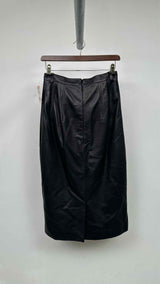 Balenciaga Leather Midi Skirt