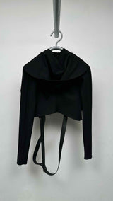 Alaia L/S Hooded Wrap Top
