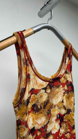 Jean Paul Gaultier Floral-mesh Tank Top