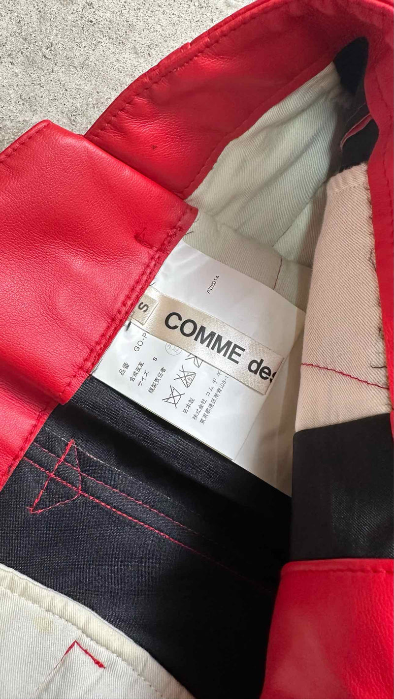 Comme Des Garçons Faux-Leather Docking Pants