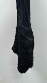 Issey Miyake Shawl Tweed-knit Hybrid Oversized Coat