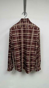 Salvatore Ferragamo Plaid Silk Shirt