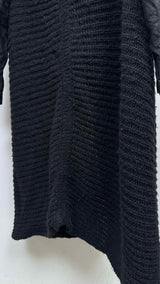 Rick Owens Suede-sleeve Knitted Gawn