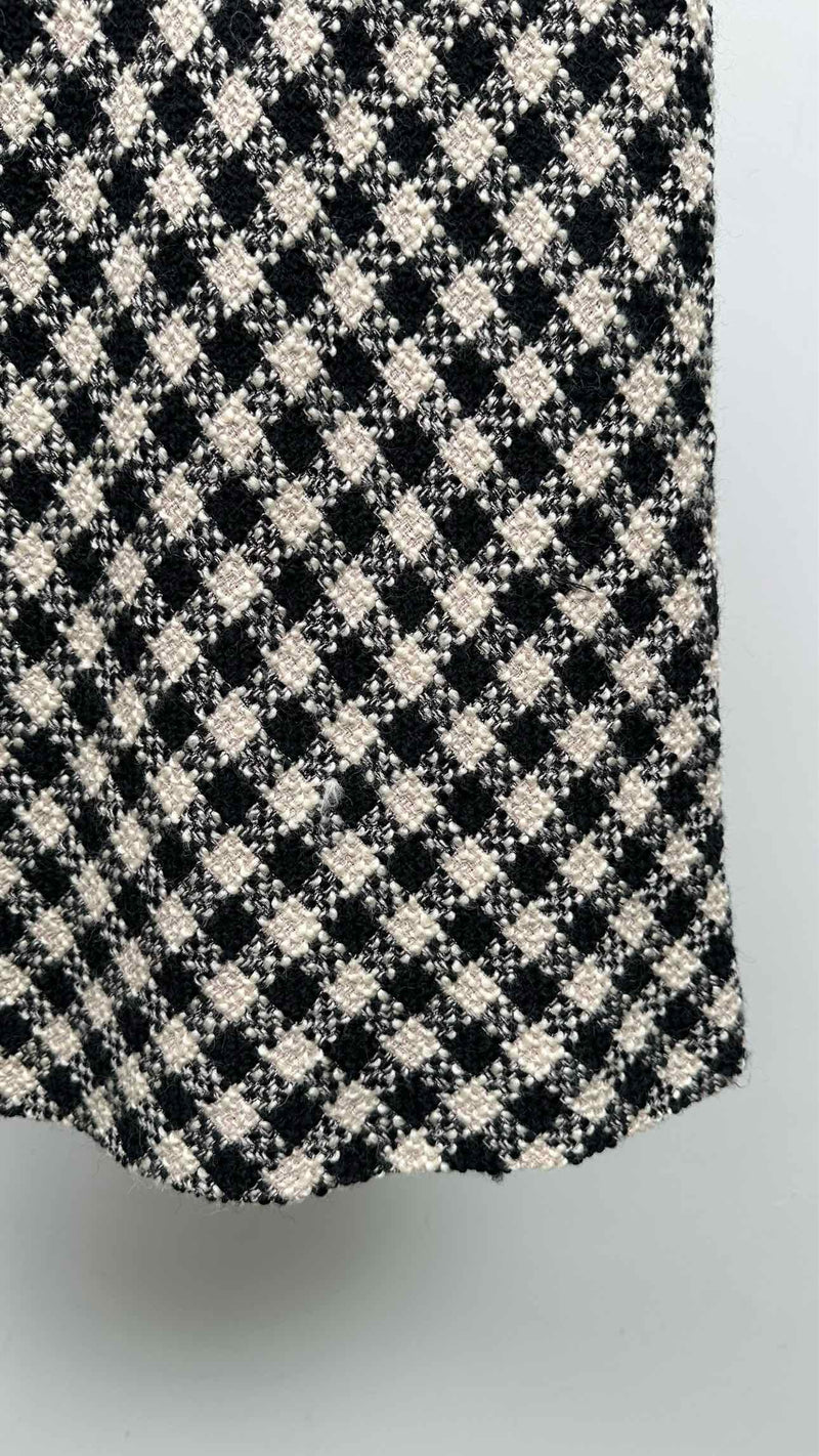 Miu Miu Tweed Check Skirt